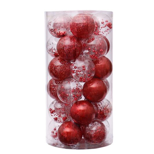 Set de Esferas Navideñas Transparentes con Colgante - Image 2