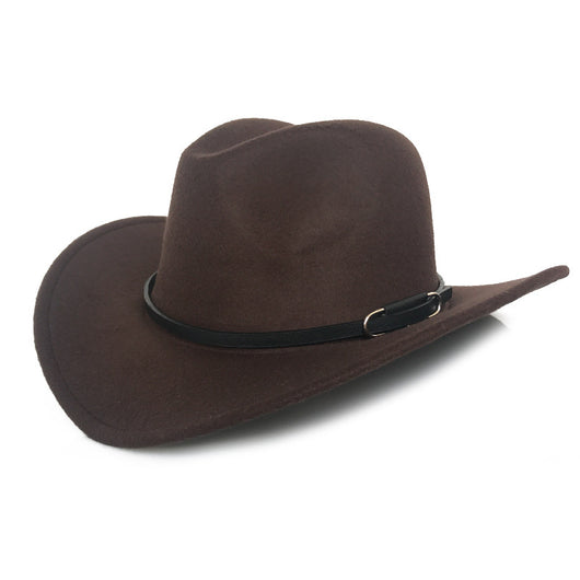 Sombrero Vaquero Vintage de Lana para Otoño e Invierno - Image 10