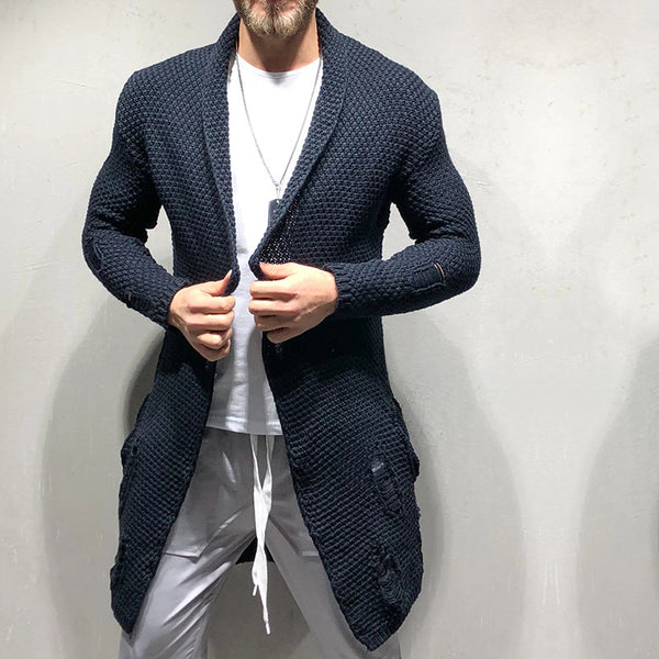 Cardigan de Largo Medio para Hombre