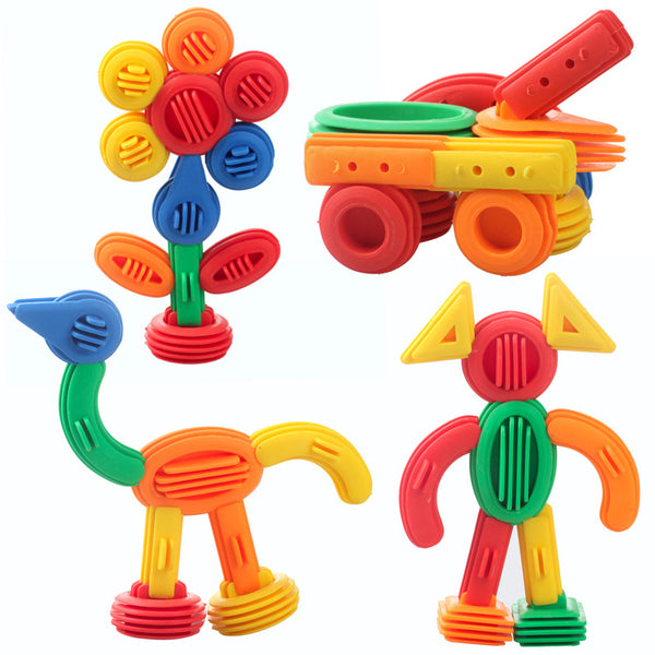Mesa de Aprendizaje Temprano con Puzzle de Madera Suave para Niños