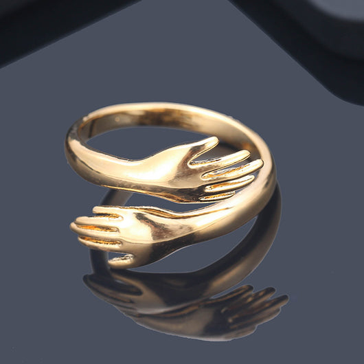 Anillo de Dos Manos Elegante