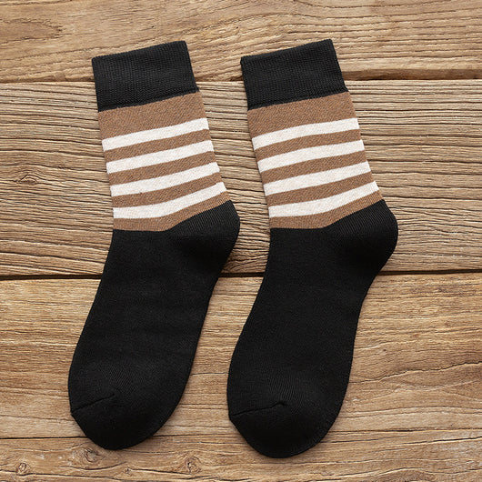 Calcetines de Lana Cálidos con Diseño Artístico - Tubo Alto Estudiante - Image 19