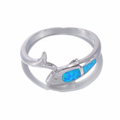 Anillo de Mujer con Delfín de Ópalo - Image 6