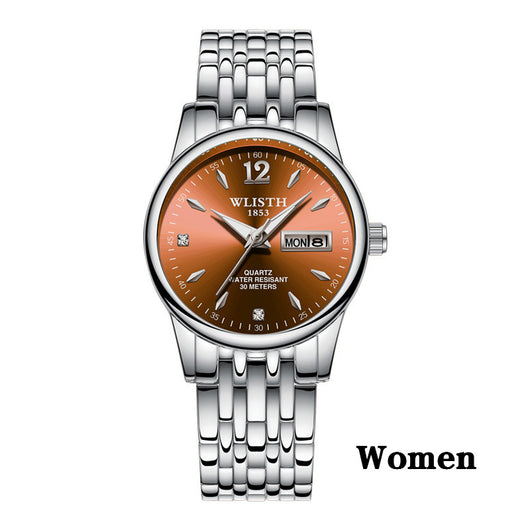 Reloj de Moda para Mujer Oro Rosa - Acero Inoxidable WLISTH con Calendario - Image 8