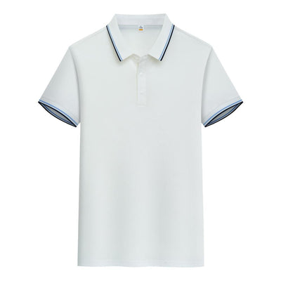 Polo de Algodón Puro Business Casual con Solapa - Manga Corta - Image 4