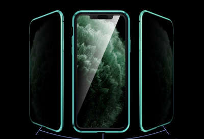 Funda Magnética de Cristal Doble para Teléfono Móvil
