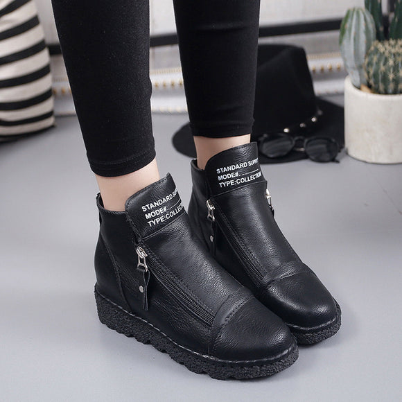 Botas Martin con Punta Redonda y Suela Gruesa