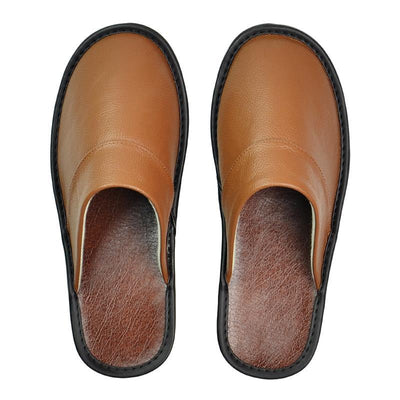 Pantuflas de Cuero Baotou para Casa - Comodidad Premium - Image 3