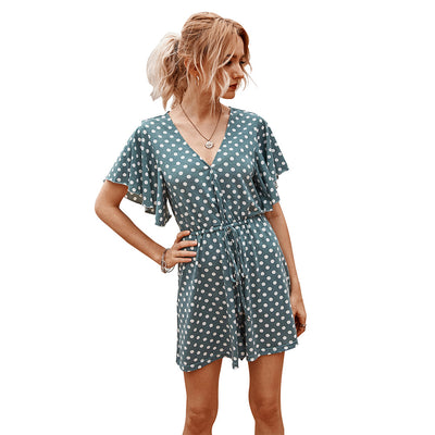 Jumpsuit Casual con Lunares en la Cintura - Image 17