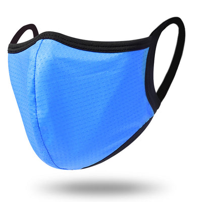 Black breathable polyester dust mask with textured fabric and ear loops, suitable for men and women in all seasons. - Image 7