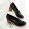 Zapatos de Mujer Primavera Otoño con Plataforma Gruesa y Punta Descubierta