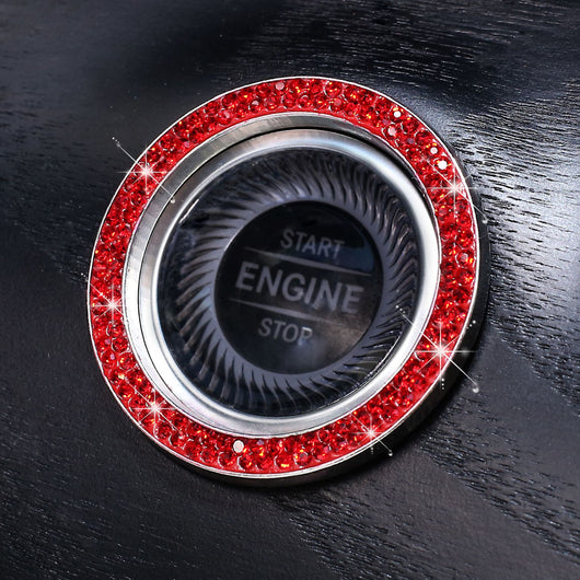 Anillo Decorativo con Diamantes para Botón de Arranque de Auto - Accesorios para Mujeres - Image 22