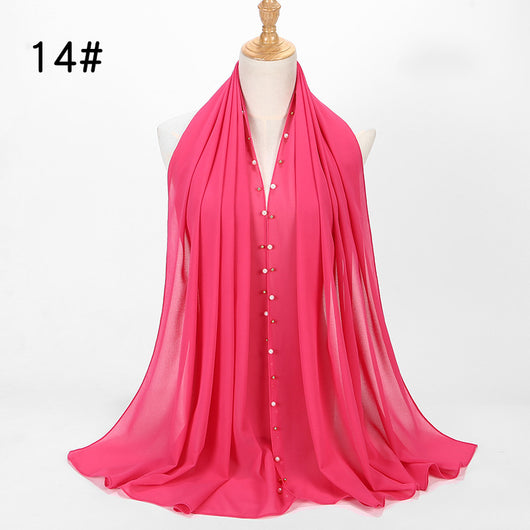 Pañuelo Hijab de Gasa Perla con Brillo - Image 11