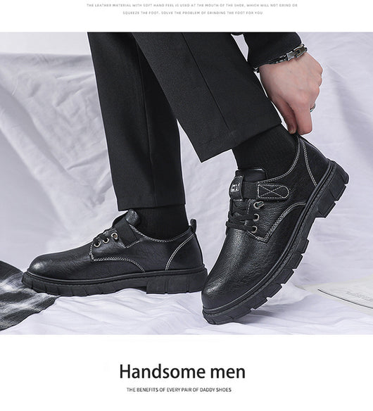 Botas de Cuero Elevadas Estilo Ejecutivo - Zapatos Casuales Profesionales para Hombre - Image 10