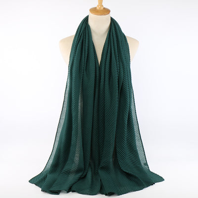 Pañuelo de algodón plisado para mujer - Image 13