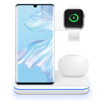 Cargador Inalámbrico 3 en 1 para Teléfono, Reloj y Auriculares - Image 16
