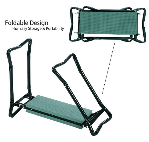Silla Plegable de Jardín con Bolsa de Herramientas - Image 2