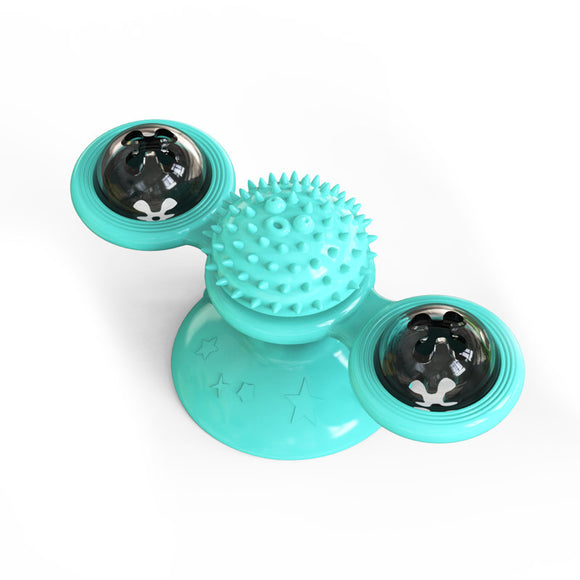 Juguete Giratorio para Gatos - Molino Interactivo con Pelota Giratoria