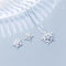 Aretes y Collar de Diamante Copo de Nieve Pequeño