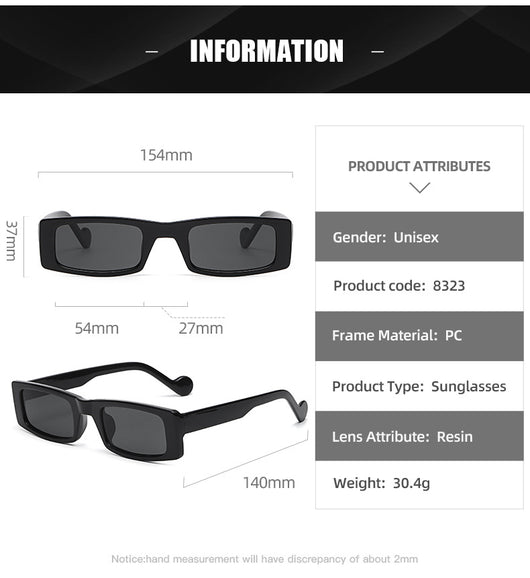Gafas de Sol Cuadradas Pequeñas para Mujer - Estilo Trendy - Image 2