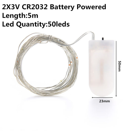 Luces LED Navideñas Exteriores - Guirnalda 2m/5m/10m Recargable USB - Image 13
