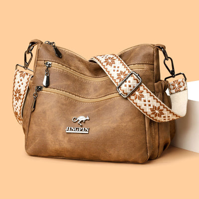 Bolso Tote de Cuero Texturizado para Mujer - Gran Capacidad