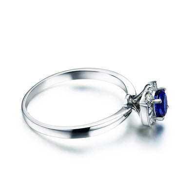 Anillo de Oro 18k con Zafiro Natural para Mujer - Image 3