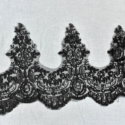 Accesorios de Encaje Secuencia Bordado para Boda con Efecto Pestañas - Image 47