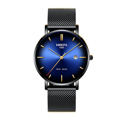 Reloj de Hombre Nibosi Elegante Acero Inoxidable - Resistente al Agua con Calendario - Image 26