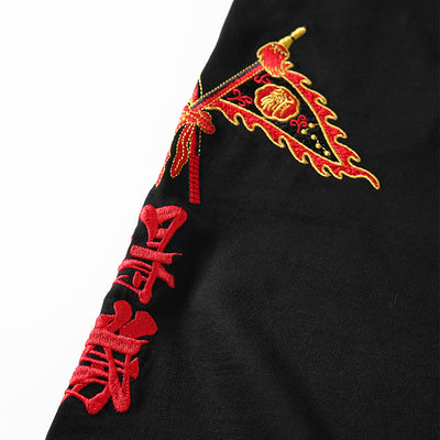 Pantalones Casuales con Bordados Artesanales - Image 5
