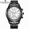 Reloj Deportivo Hombre Negro Acero - Resistente al Agua con Luminoso