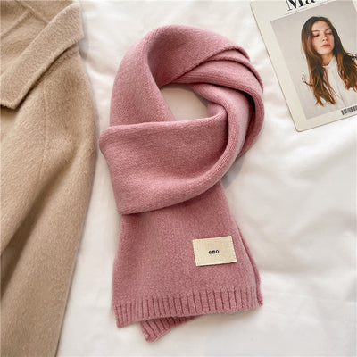 Bufanda Cálida de Color Liso para Otoño e Invierno - Image 17