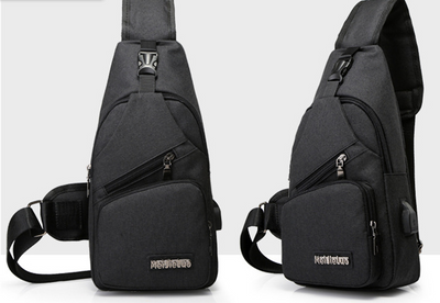 Bolsa Deportiva Crossbody con Carga USB - Mochila de Pecho para Hombre - Image 3