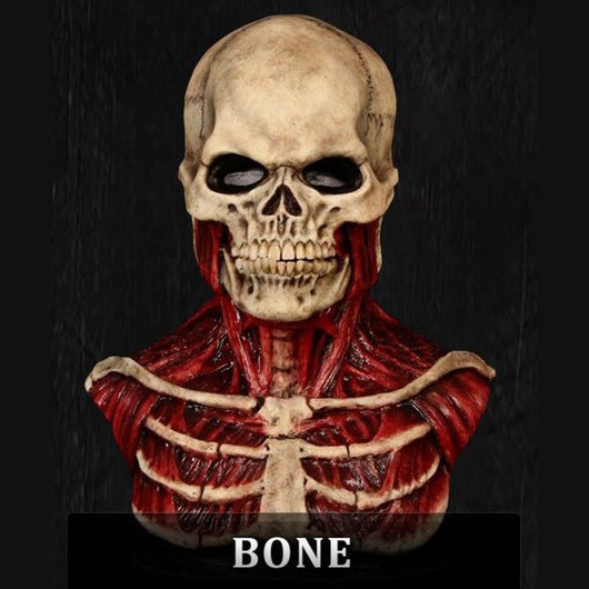 Máscara de Calavera con Sangre de Látex para Halloween - Image 3