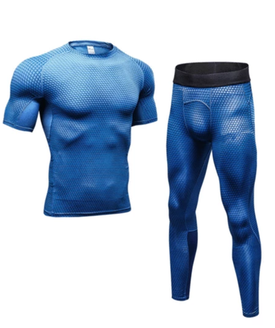Conjunto Estampado de Manga Corta para Hombre - Primavera Verano - Image 3