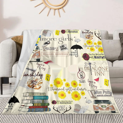 Manta Franela Estampada con Diseños de Alimentos para Sofá y Cama - Image 9