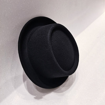 Gorro de Lana para Hombre con Ala Ondulada y Copa Plana - Image 5