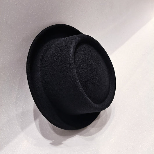 Gorro de Lana para Hombre con Ala Ondulada y Copa Plana - Image 5