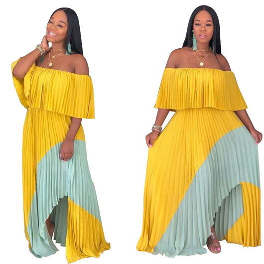 Vestido Maxi Asimétrico con Costura Elegante - Image 5