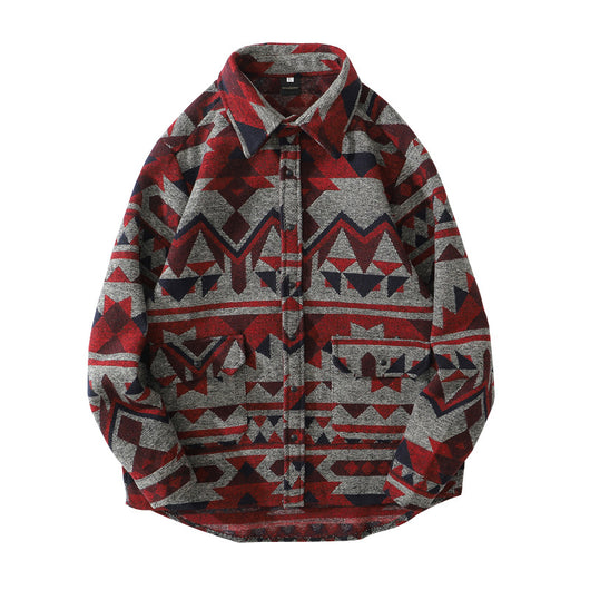 Abrigo Retro de Lana Gruesa Holgado para Hombre - Image 6