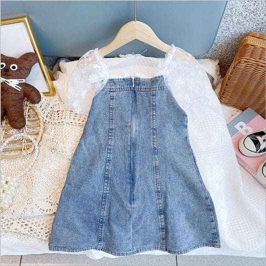 Vestido Infantil para Niña con Mangas Abullonadas - Image 2