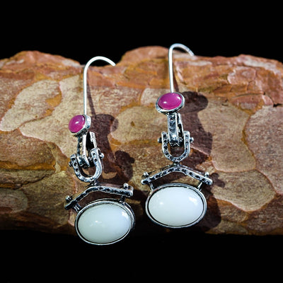 Aretes de Calcedonia y Amatista - Image 3