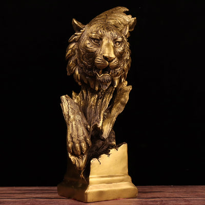 Ornamento de Cobre Puro Tigre del Zodiaco Chino - Decoración Moderna para el Hogar - Image 9