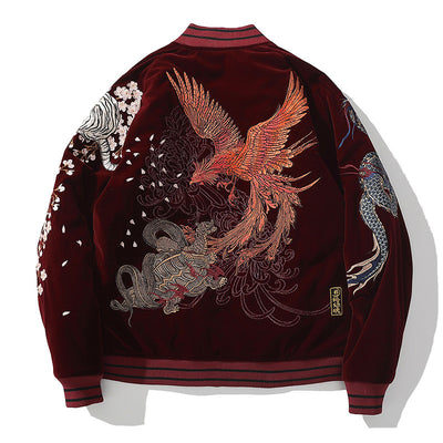Chaqueta Acolchada de Algodón Invierno con Bordado Estilo Chino - Image 3