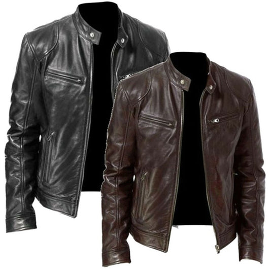 Chaqueta de Cuero PU Ajustada - Estilo Urbano Moderno - Image 2