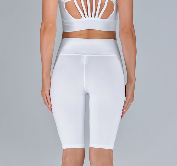 Shorts de Yoga Transpirables Ajustados con Diseño Hueco