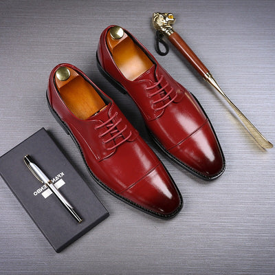Zapatos de Cuero Ejecutivos Estilo Inglés para Hombre - Image 3