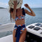 Bikini Estampado Cintura Alta para Mujer