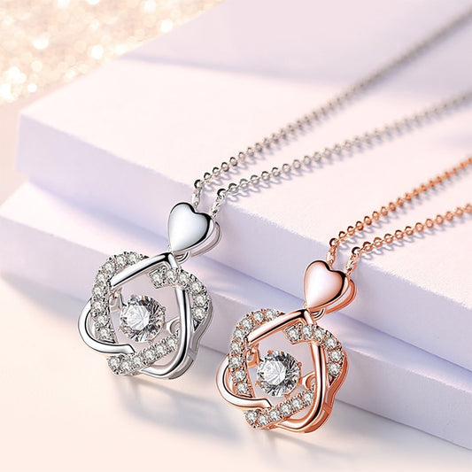 Collar de Plata Corazón Palpitante S925