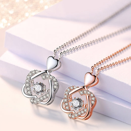 Collar de Plata Corazón Palpitante S925